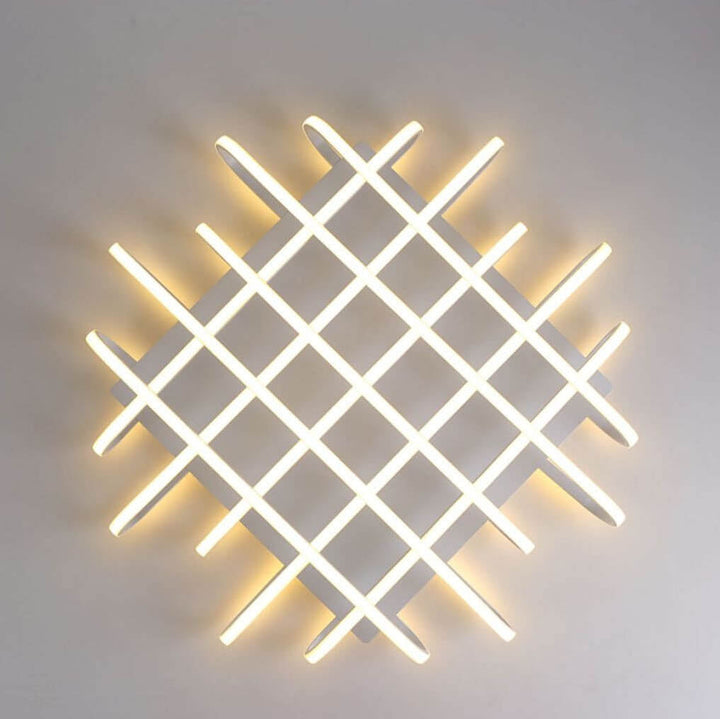 Moderne minimalistische Waffeleisen Acryl Silikon LED-Deckenleuchte 