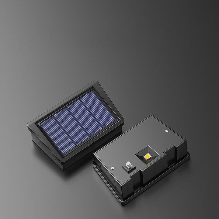 Modern Creative Hollow Plastic Waterproof Solar LED Outdoor Wall Light