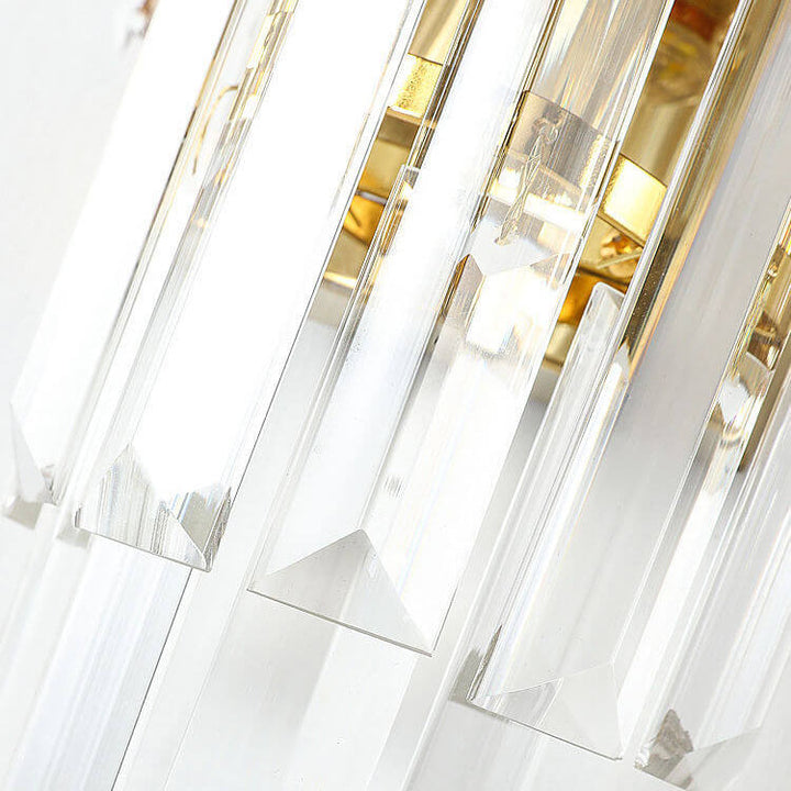 Modern Light Luxury Crystal 2-Light Wall Sconce Lamp