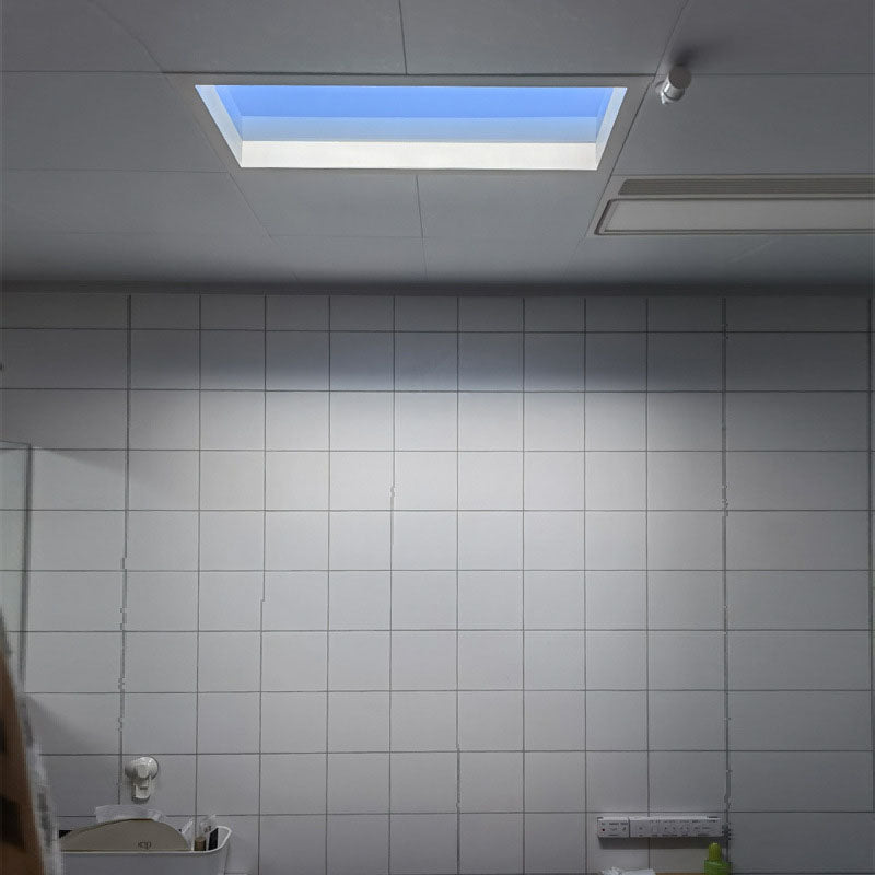 Modern Smart Blue Sky Aluminum LED Flush Mount Ceiling Light