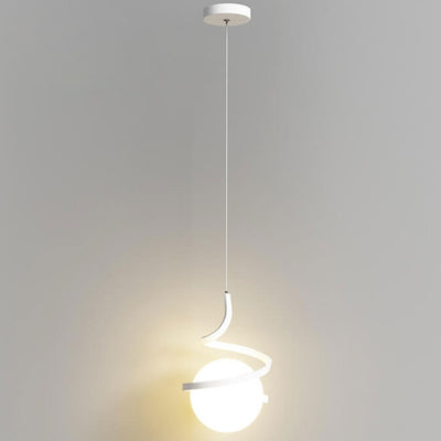 Moderne, minimalistische LED-Pendelleuchte aus Schmiedeeisen 