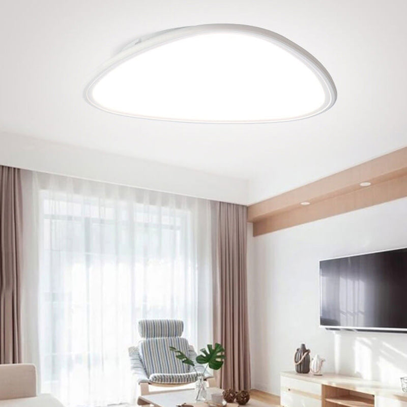 Modern Minimalist Aluminum Acrylic Round Triangle LED Flush Mount Ceiling Light