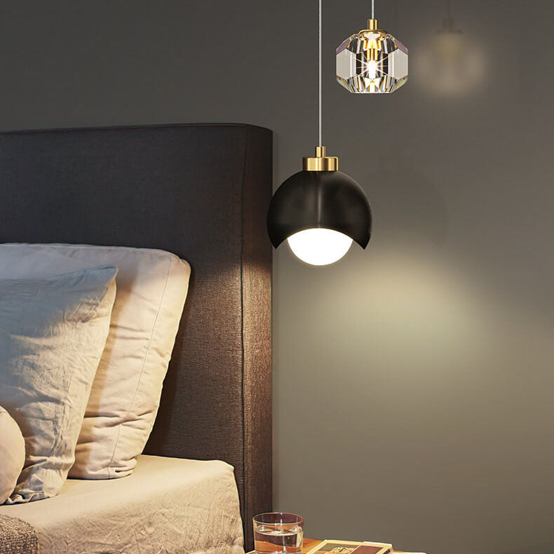 Style européen lumière luxe fer laiton LED île lumière lustre 