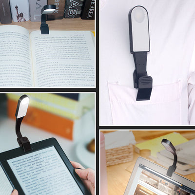 USB Clip Light Rechargeable Infinitely Dimmable Touch LED Reading Desk Lamp