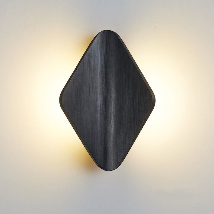 مصباح حائط LED من الألمنيوم بشكل معين منحني حديث 