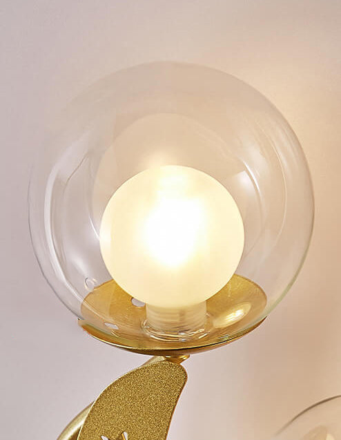 Nordischer kreativer Glaskugel-Lampenschirm-Mond-Stern-Dekorationsentwurf 2-Licht-Wandleuchte-Lampe 