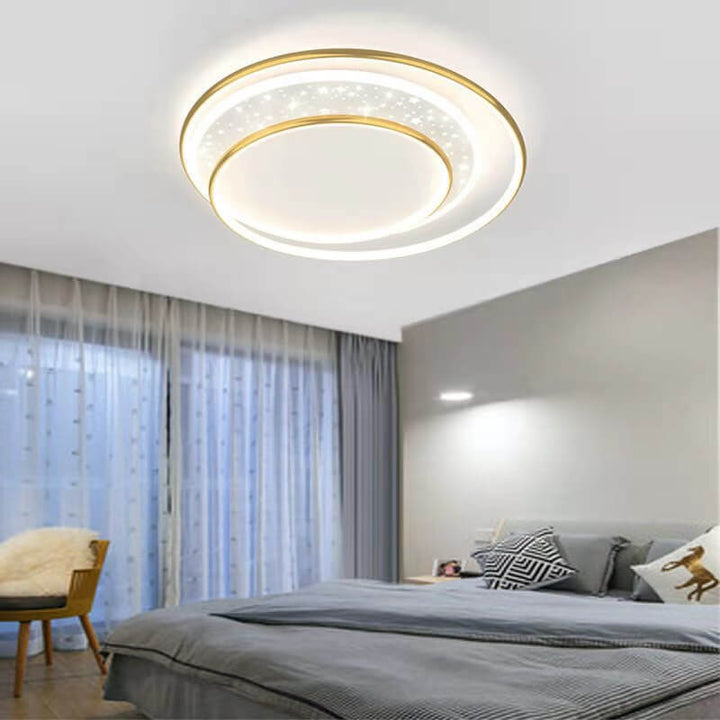 Éclairage encastré LED en aluminium et acrylique, étoile ronde pour enfants, moderne et créatif 