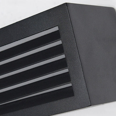 Applique Murale Moderne Carrée en Aluminium Imperméable à LED pour Jardin 