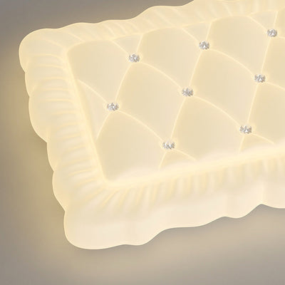 Plafonnier LED en forme d'oreiller PE à simplicité moderne pour le salon 