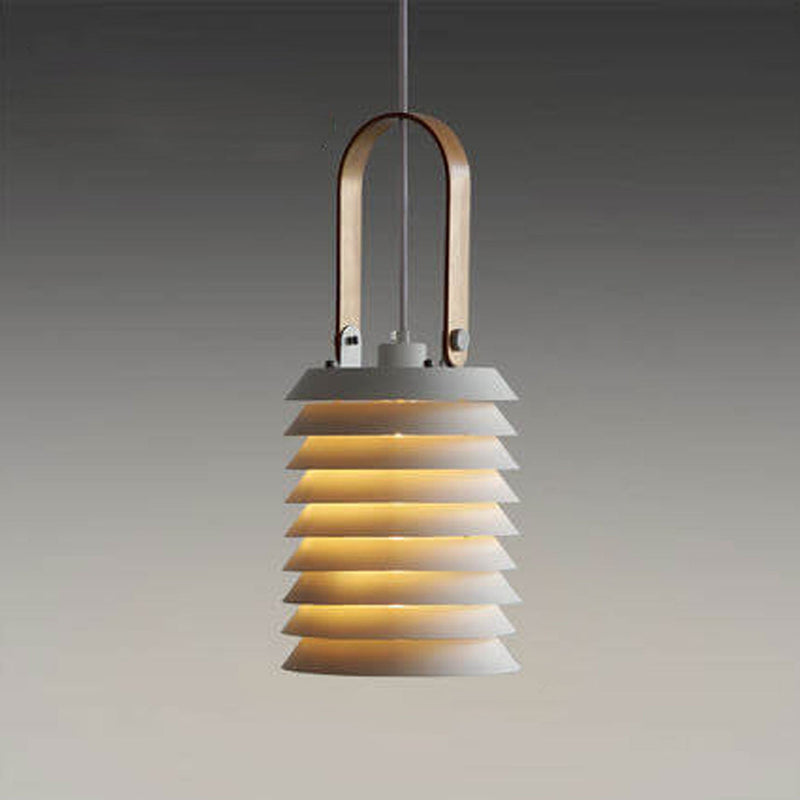 Minimalist Japanese Portable Lantern Design 1-Light Pendant Light