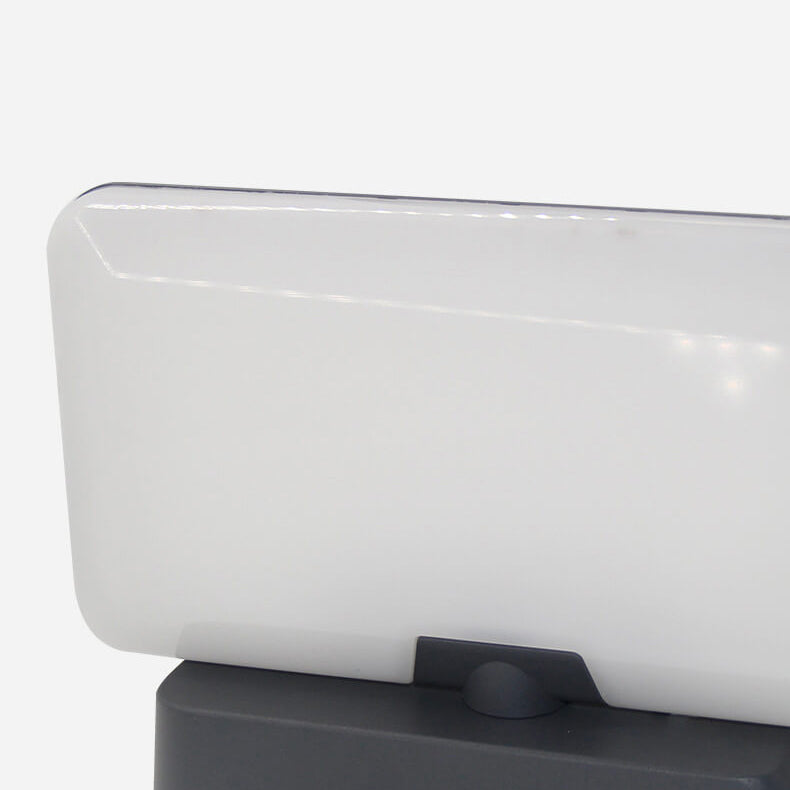 Applique murale LED extérieure carrée moderne avec détection de lumière infrarouge solaire 