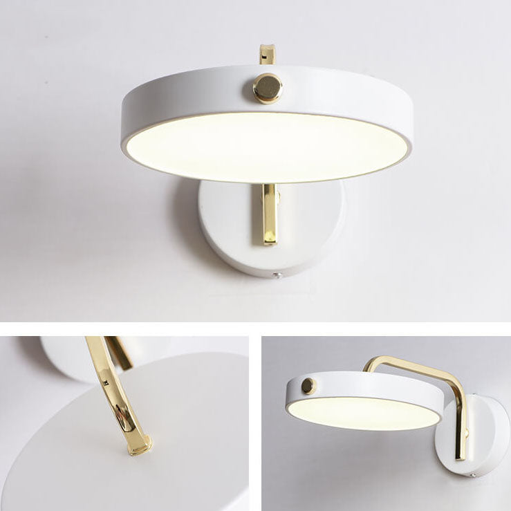 Modern Macaroon Round Iron LED Wall Sconce Lamp