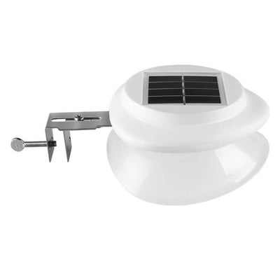 Outdoor Solar Round ABS Waterproof Fence Wall Sconce Lamp