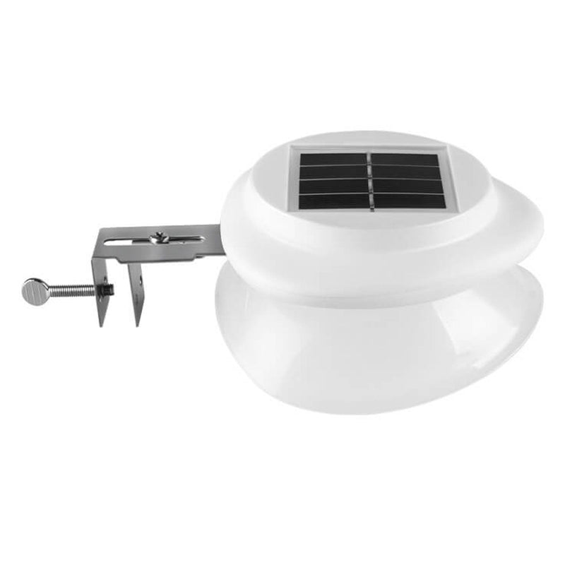 Outdoor Solar Runde ABS wasserdichte Zaun Wandleuchte Lampe