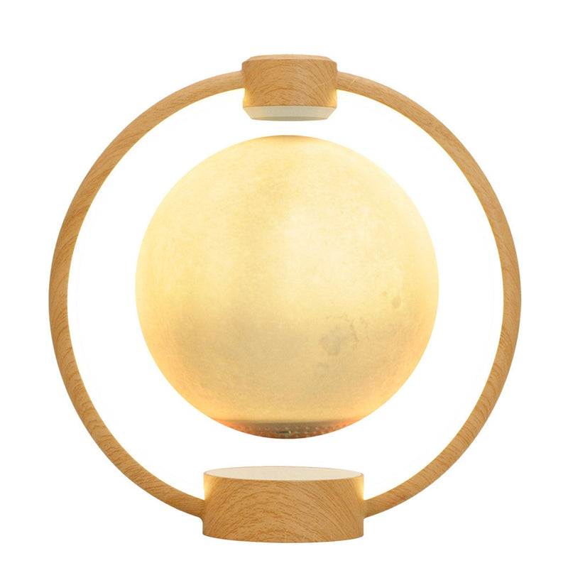 Kreatives Maglev-Mond-Design LED Bunte Licht Nachttischlampe 