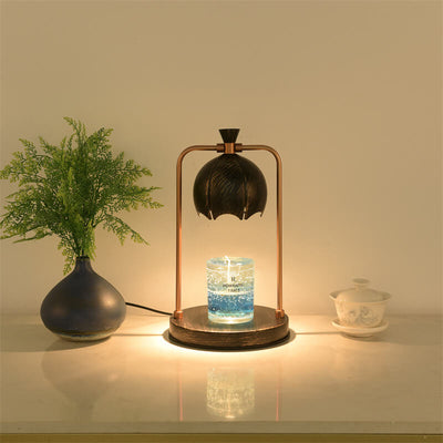 Modern Orchid Metal Aromatherapy Melting Wax 1-Light Table Lamp