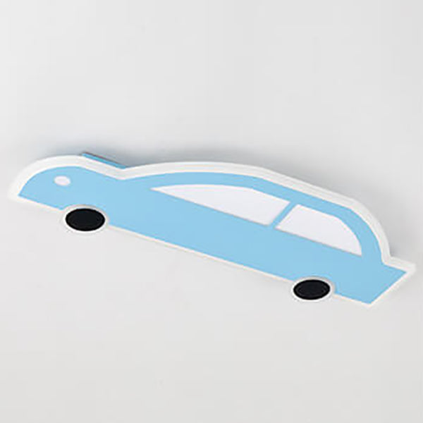 Cartoon Creative Car Shape Iron LED Flush Mount Ceiling Light