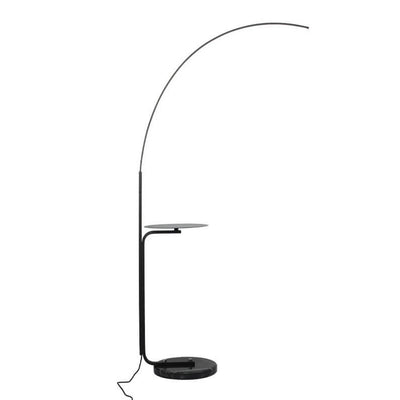Nordic Minimalist Line Bending with Tray LED Standing Floor Lamp