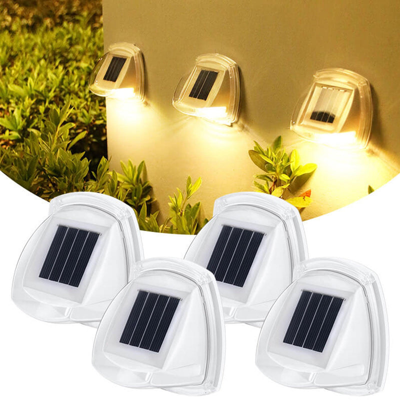Aplique de pared con lámpara LED triangular impermeable solar para exteriores 