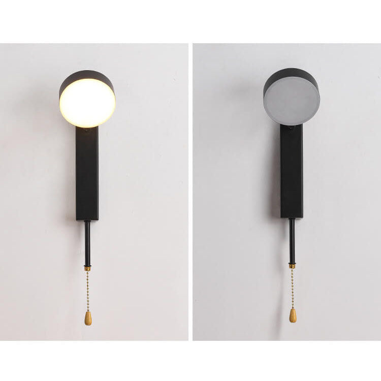 Lámpara de pared LED USB con base rectangular redonda minimalista nórdica 