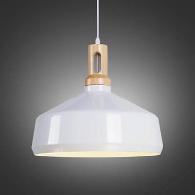 Nordic Simple Solid Aluminum Geometry Tapered 1-Light Pendant Light