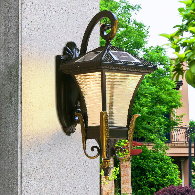 European-style Retro Aluminum Waterproof Outdoor 1-Light Wall Sconce Lamp
