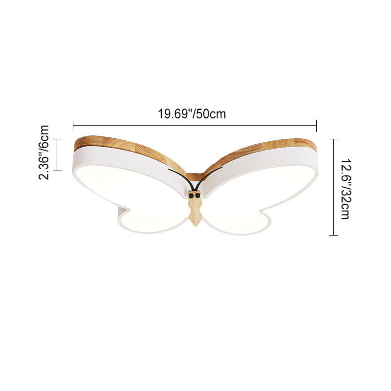 Plafonnier LED contemporain et créatif en bois d&
