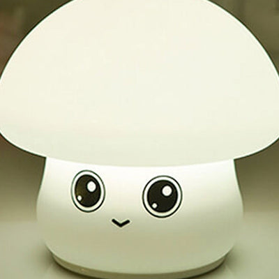 Creative Cartoon Mushroom Silicone Night Light LED Table Lamp