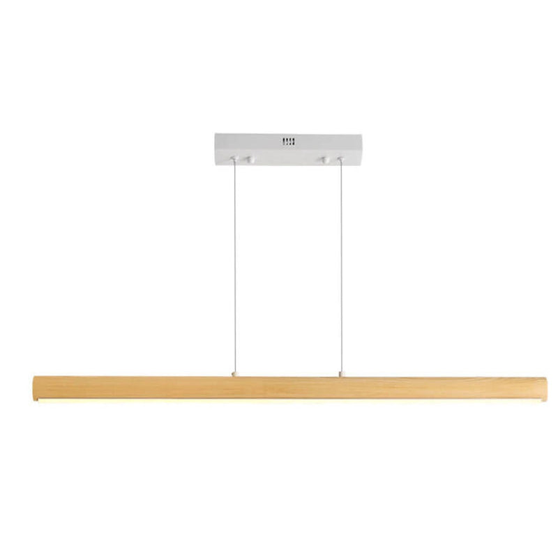 Modern Simple Log Long Strip Island Light LED Chandelier