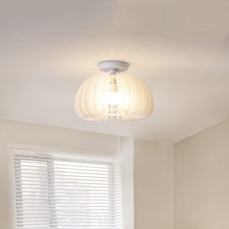 Luz de techo empotrada de 1 luz de acrílico en forma de calabaza moderna y simple 