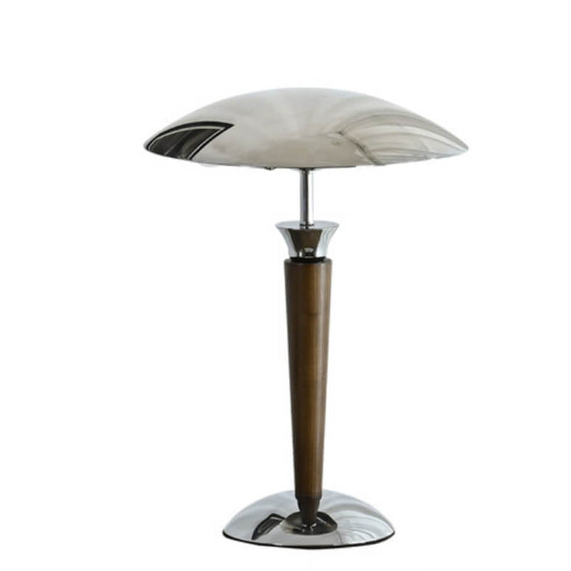 Lampe de table à 1 lumière minimaliste japonaise en bois massif 