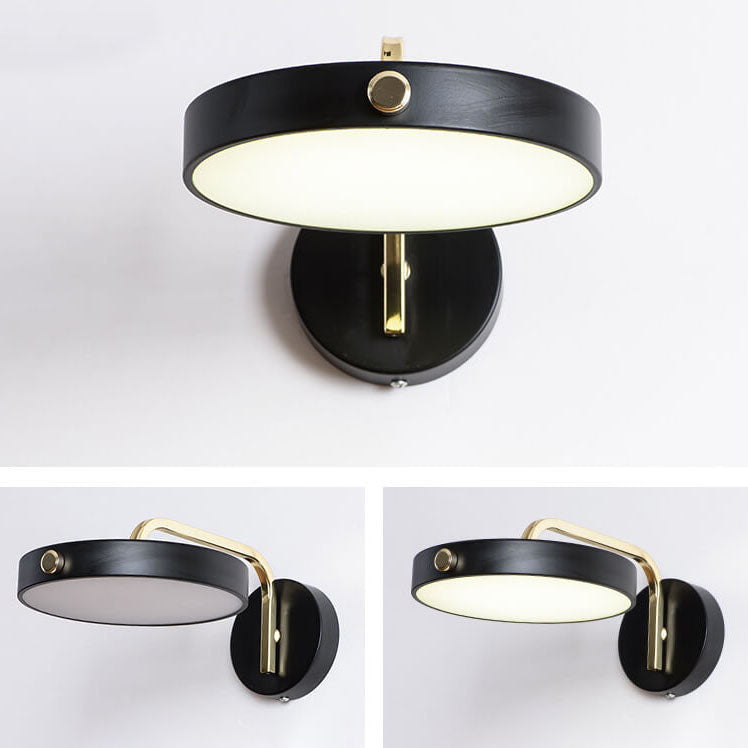 Modern Macaroon Round Iron LED Wall Sconce Lamp