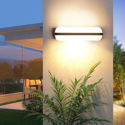 Applique murale ovale rétro européenne en aluminium moulé sous pression, 1/2 lumières, pour intérieur et extérieur, étanche, pour Patio 