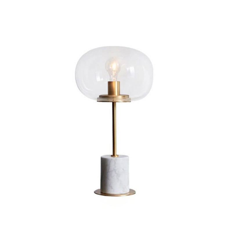 Lampe de table à 1 lumière en boule de verre minimaliste créative nordique 