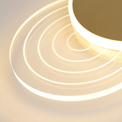 تصميم بسيط هندسي متداخل مبتكر لمصباح LED مثبت على السقف 