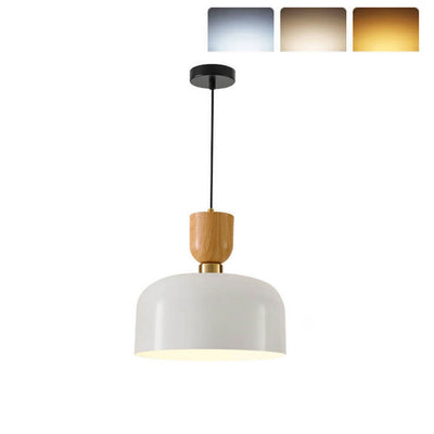 Nordic Minimalist Aluminum Dome 1-Light Pendant Light