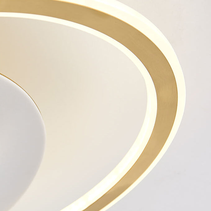 LED-Unterputzleuchte mit gekerbtem Ring aus Vollkupfer-Acryl 