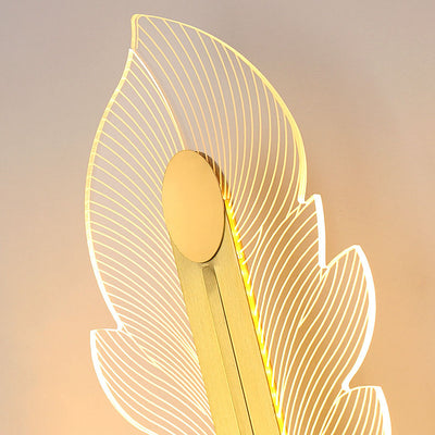 Nordic Light Luxury Acrylic Phoenix Tail LED Wall Sconce Lamp