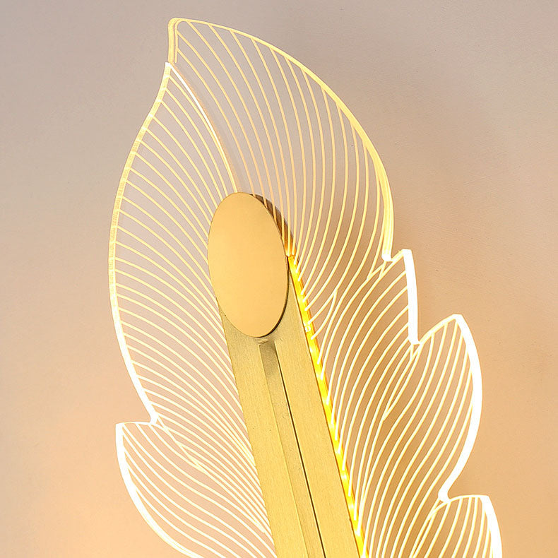 Nordic Light Luxury Acryl Phoenix Tail LED-Wandleuchte