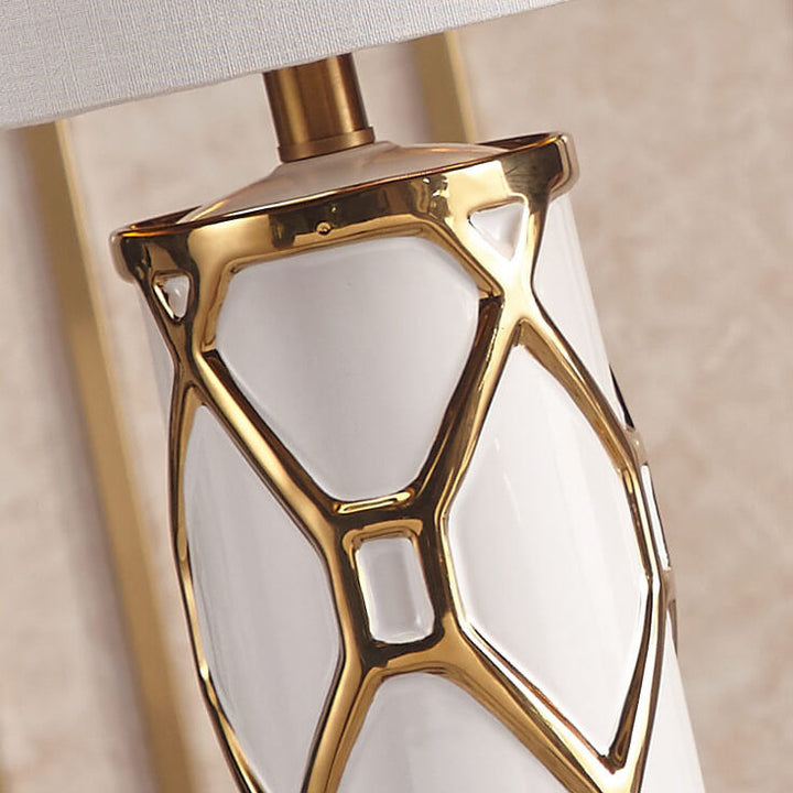 Lampe de table en céramique Nordic Light Luxury à 1 lumière 