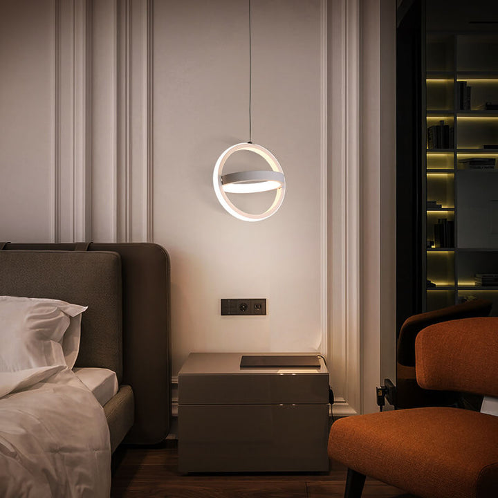 Lustre suspendu à LED géométrique créatif nordique 