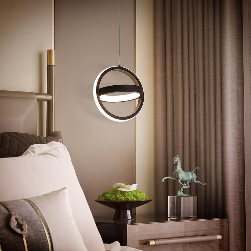 Lustre suspendu à LED géométrique créatif nordique 