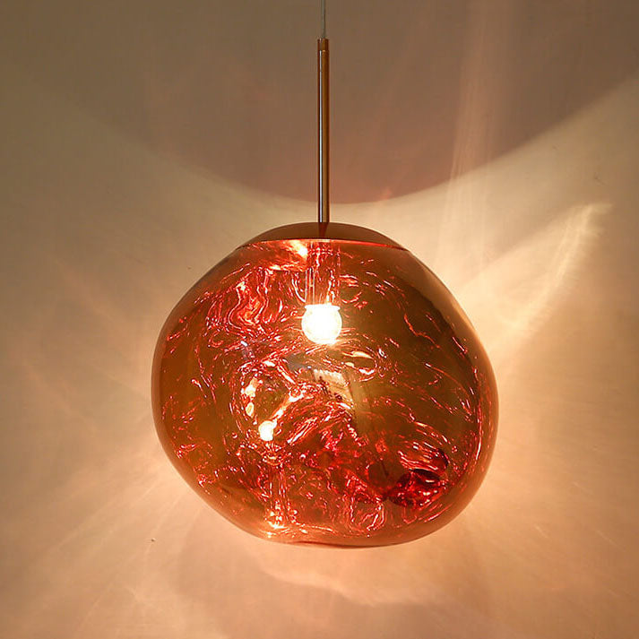 Modern Creative Glass 1-Light Lava Pendant Light
