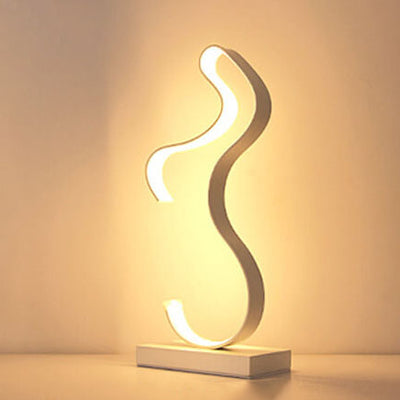 Minimalistische Bending Line 1-flammige LED-Tischleuchten 