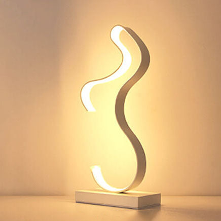 Minimalist Bending Line 1-Light LED Table Lamps
