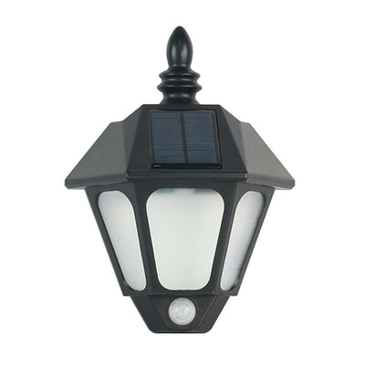 Moderne minimalistische Solar-Outdoor-Wasserdichte Induktions-Zweifarbige Beleuchtung LED Outdoor-Garten-Wandlampenleuchte 