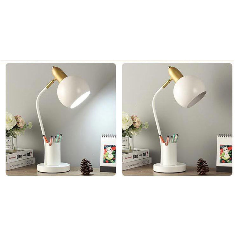Lampe de table 1 lumière avec barillet de stylo pour étudiant en couleur unie simple 
