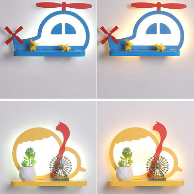 Childlike Creative Cartoon Pattern LED Wall Sconce Lamp