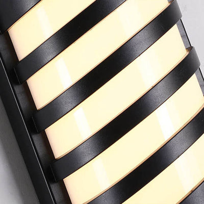 مصباح حائط مربع مسطح هندسي LED مقاوم للماء للحديقة 