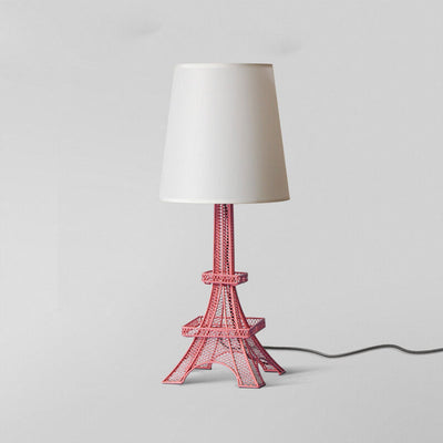 Modern Creative Eiffel Tower Fabric 1-Light Table Lamp